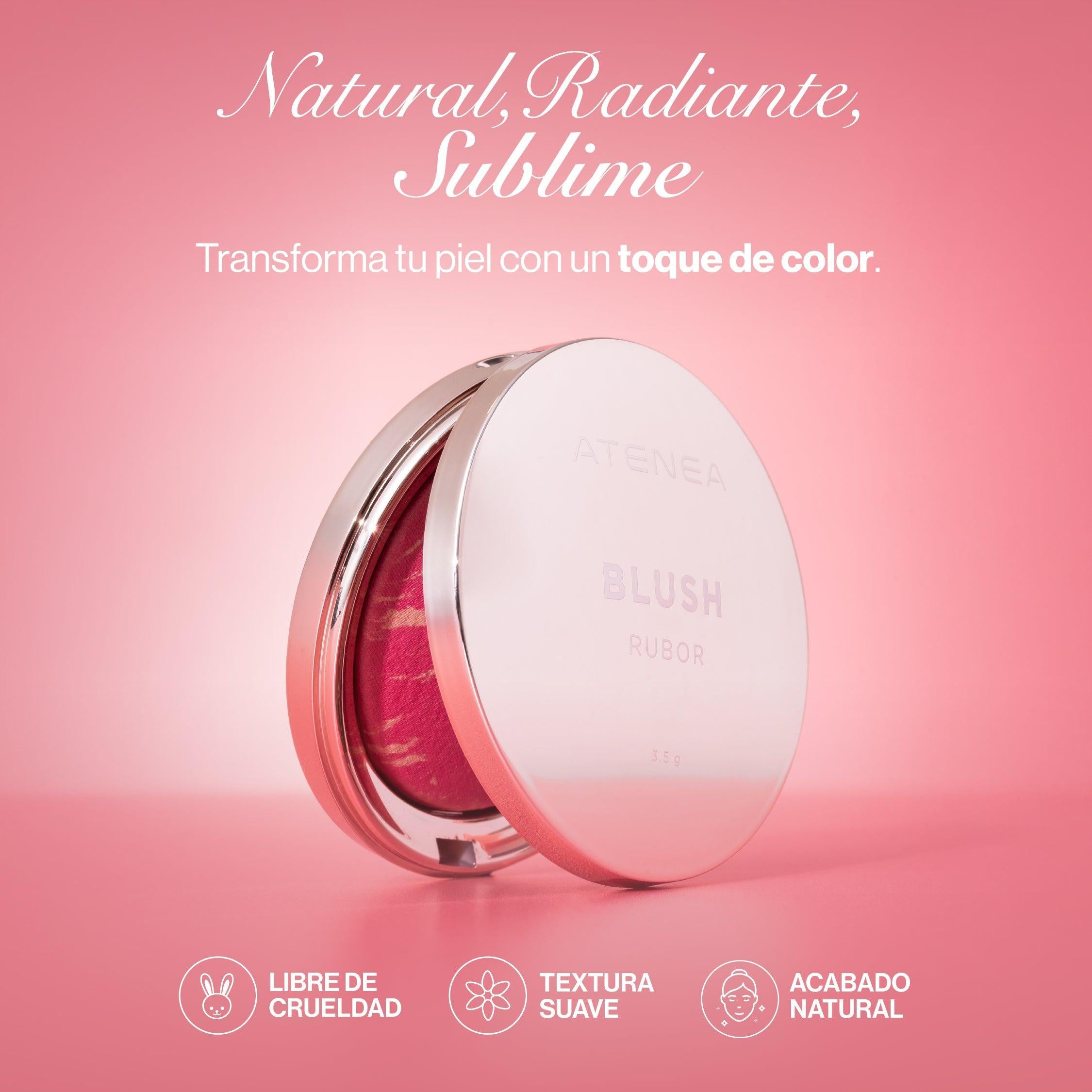 Rubor Nacarado Compacto Sublime Tono 5 Coral Glow Atenea