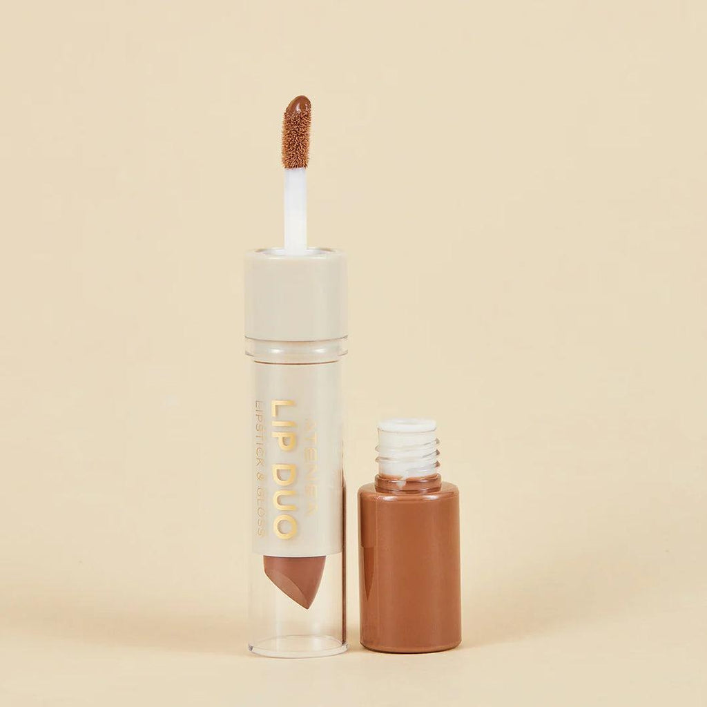 Lip Duo Lipstick y Gloss Capuccino Atenea