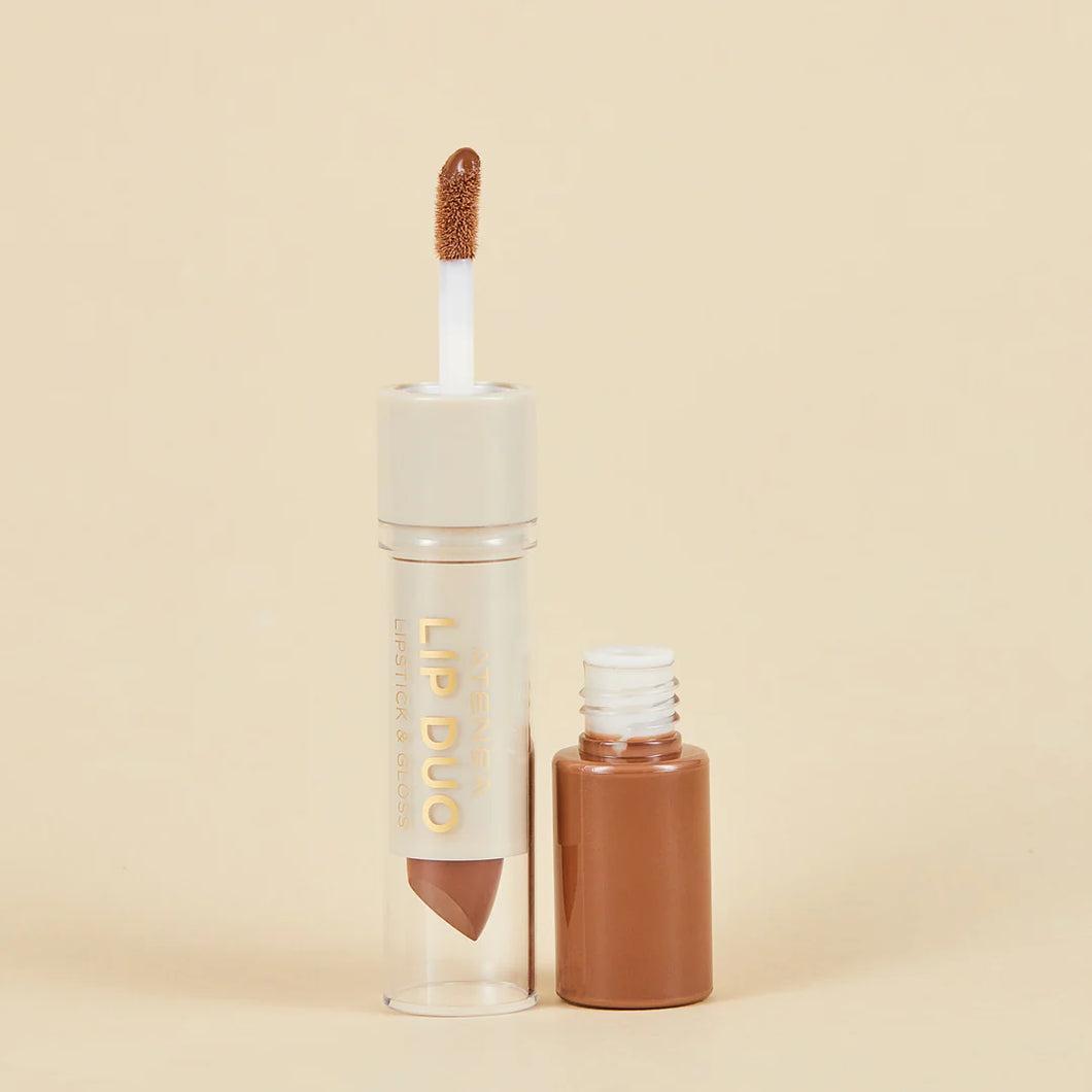 Lip Duo Lipstick y Gloss Capuccino Atenea