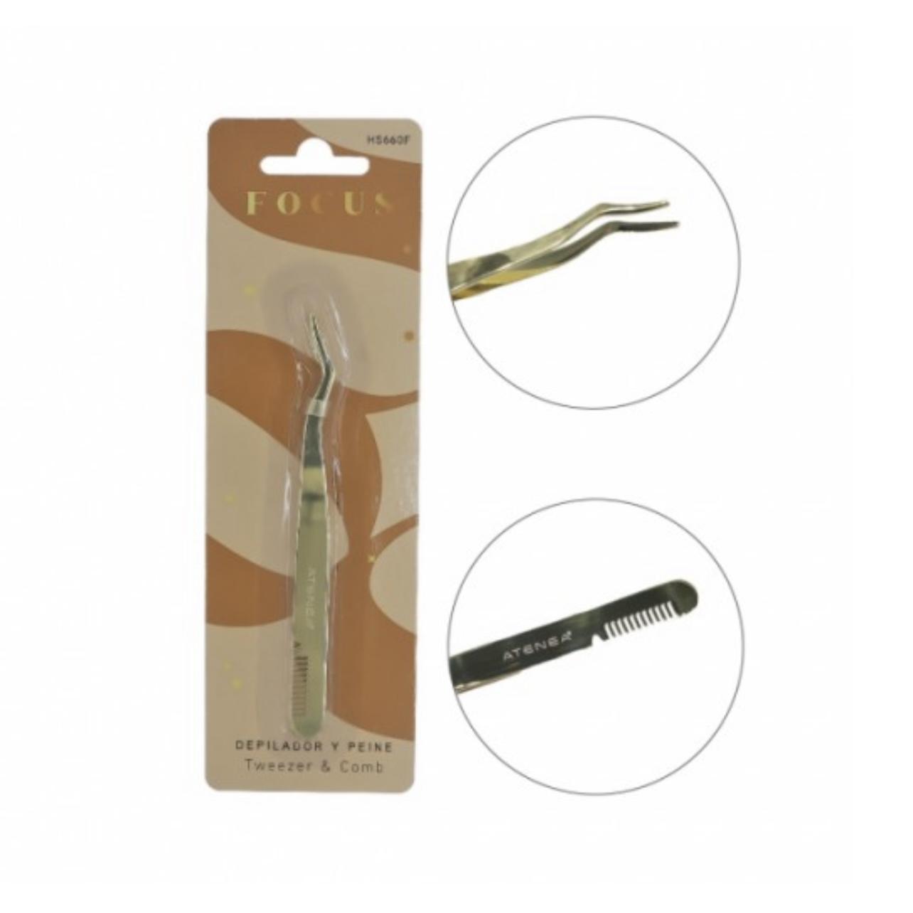 Pinza Pequeña con Peine Dorado Atenea