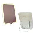 Espejo Led Rectangular Con Soporte Rosa Lula