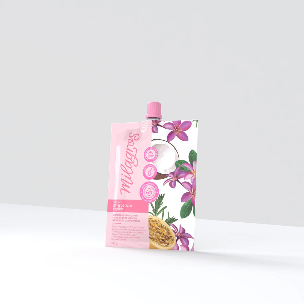 Sobres Shampoo Emergencia Capilar 100ml Milagros