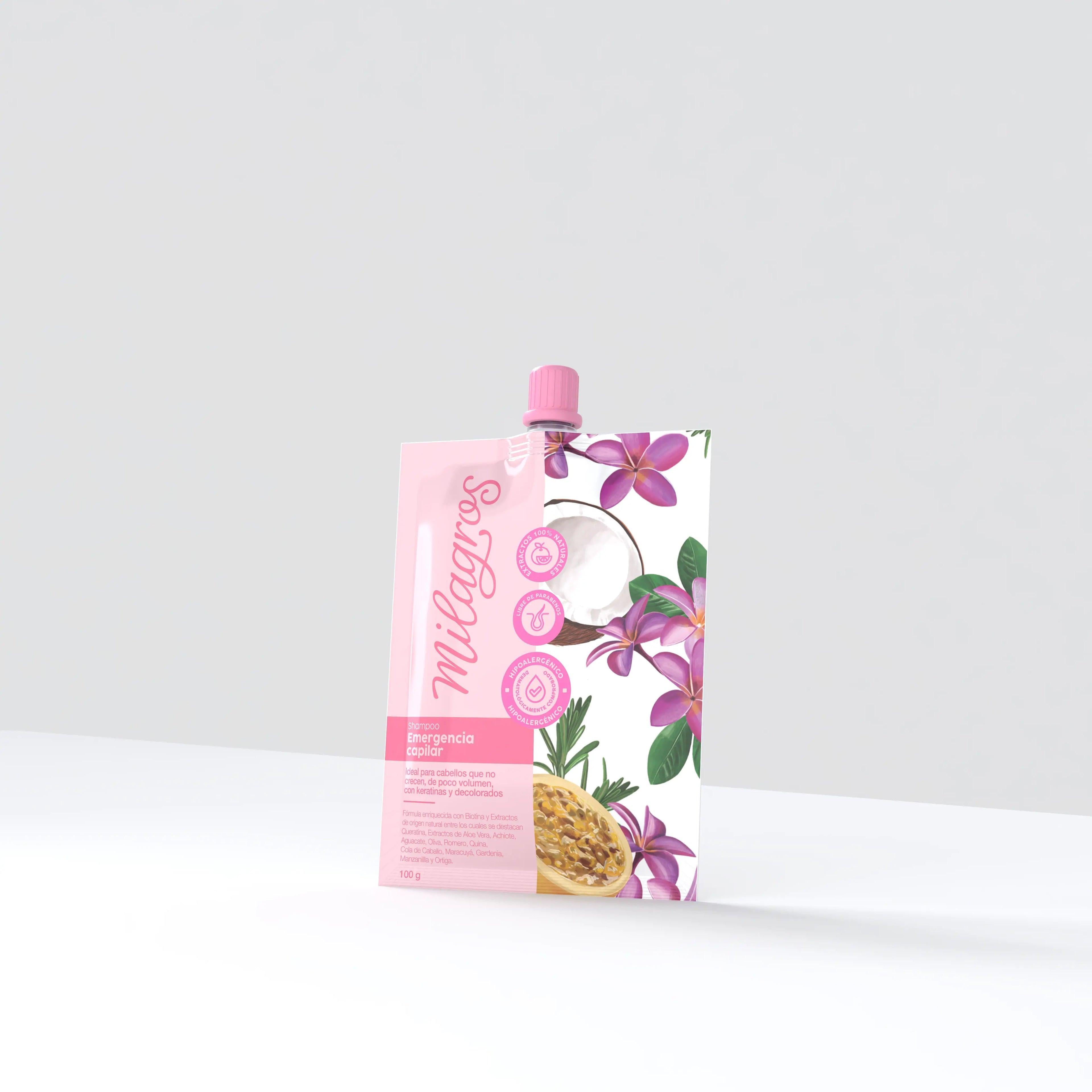 Sobres Shampoo Emergencia Capilar 100ml Milagros