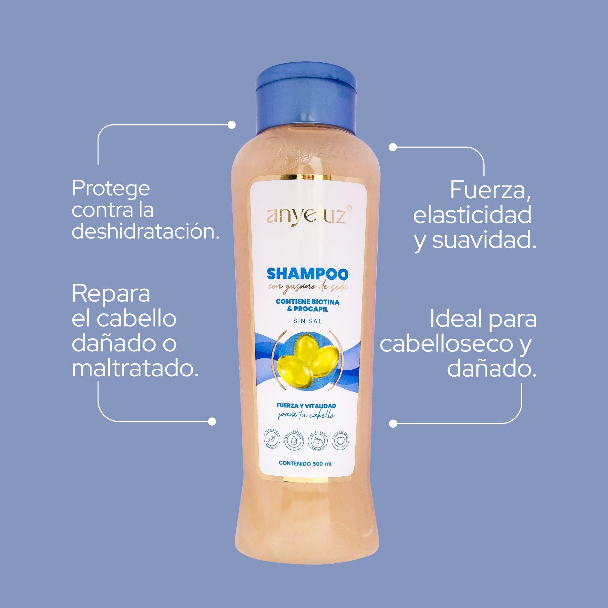Shampoo Gusano de Seda Anyeluz