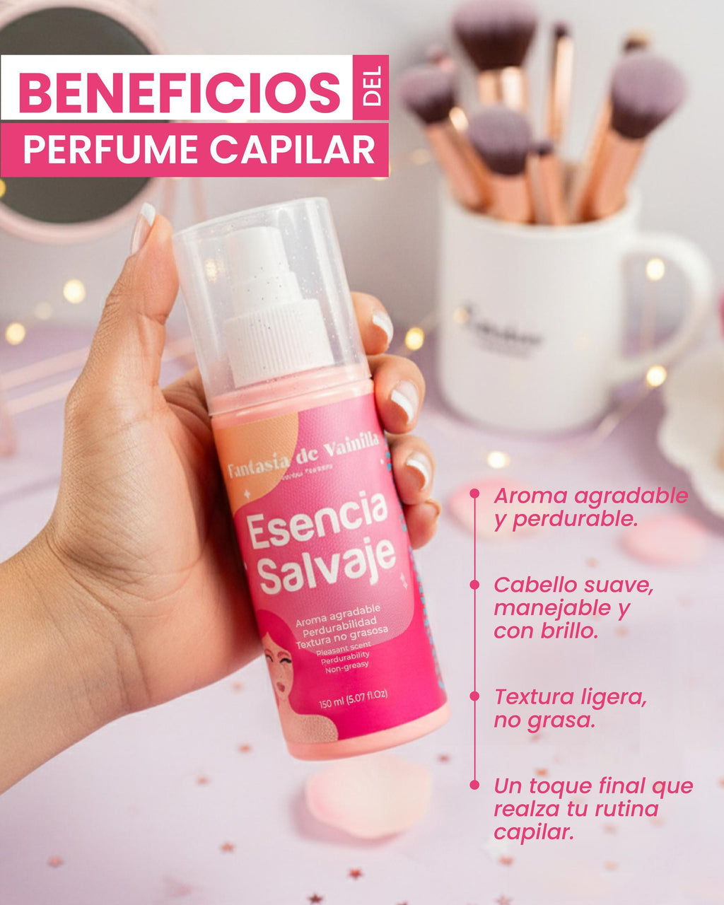 Perfume Capilar Fantasía de Vainilla Esencia Salvaje