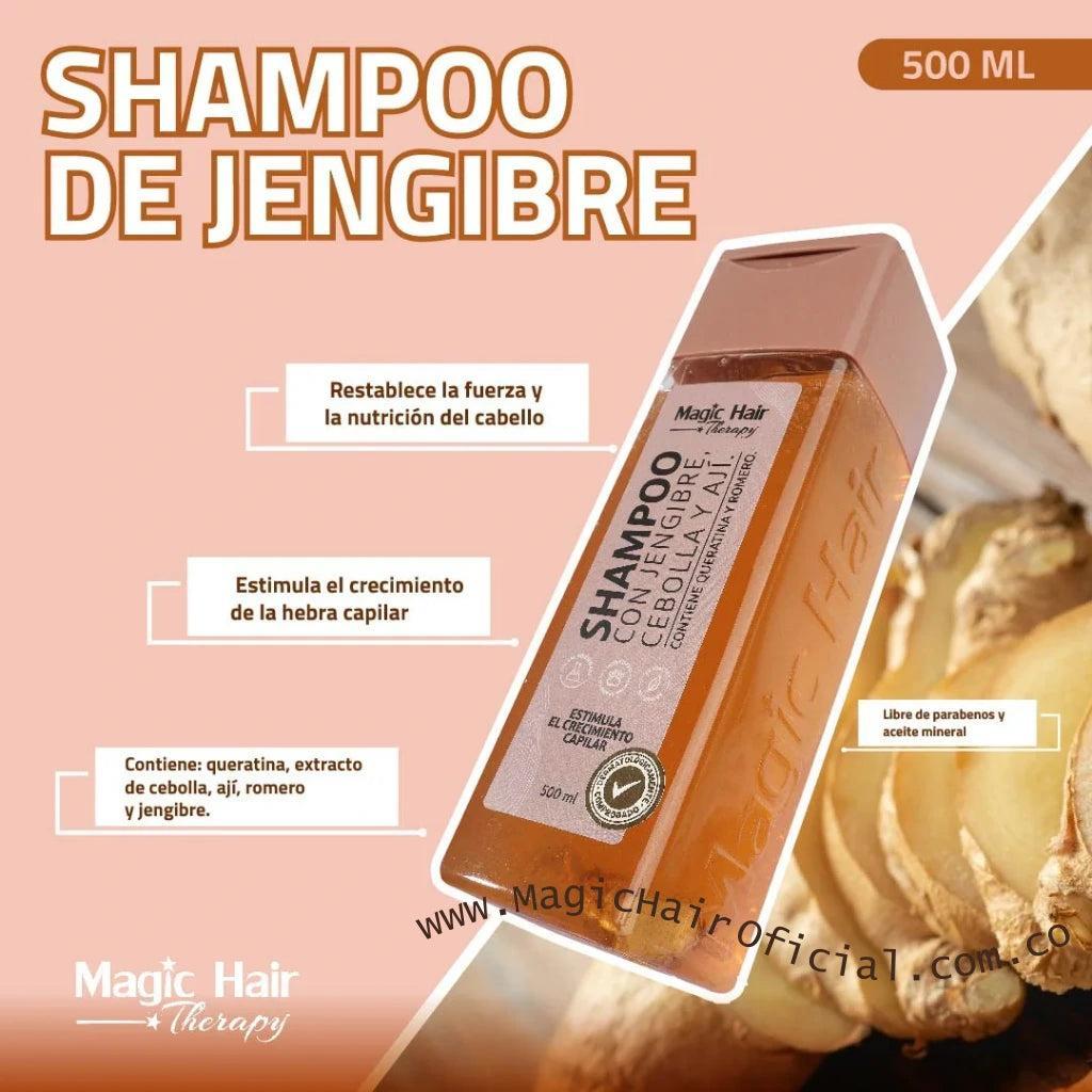 Shampoo Cebolla, Jengibre y Ají x 500ml Magic Hair