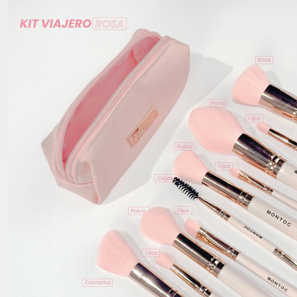 Kit Brochas Viajero Rosa Insignia Montoc