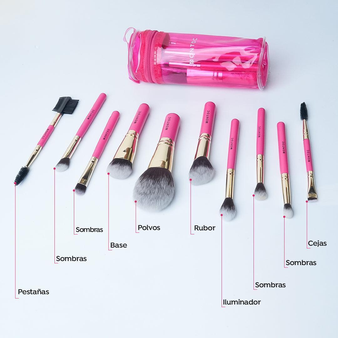 Kit Brochas Viajero Fucsia Ona Montoc