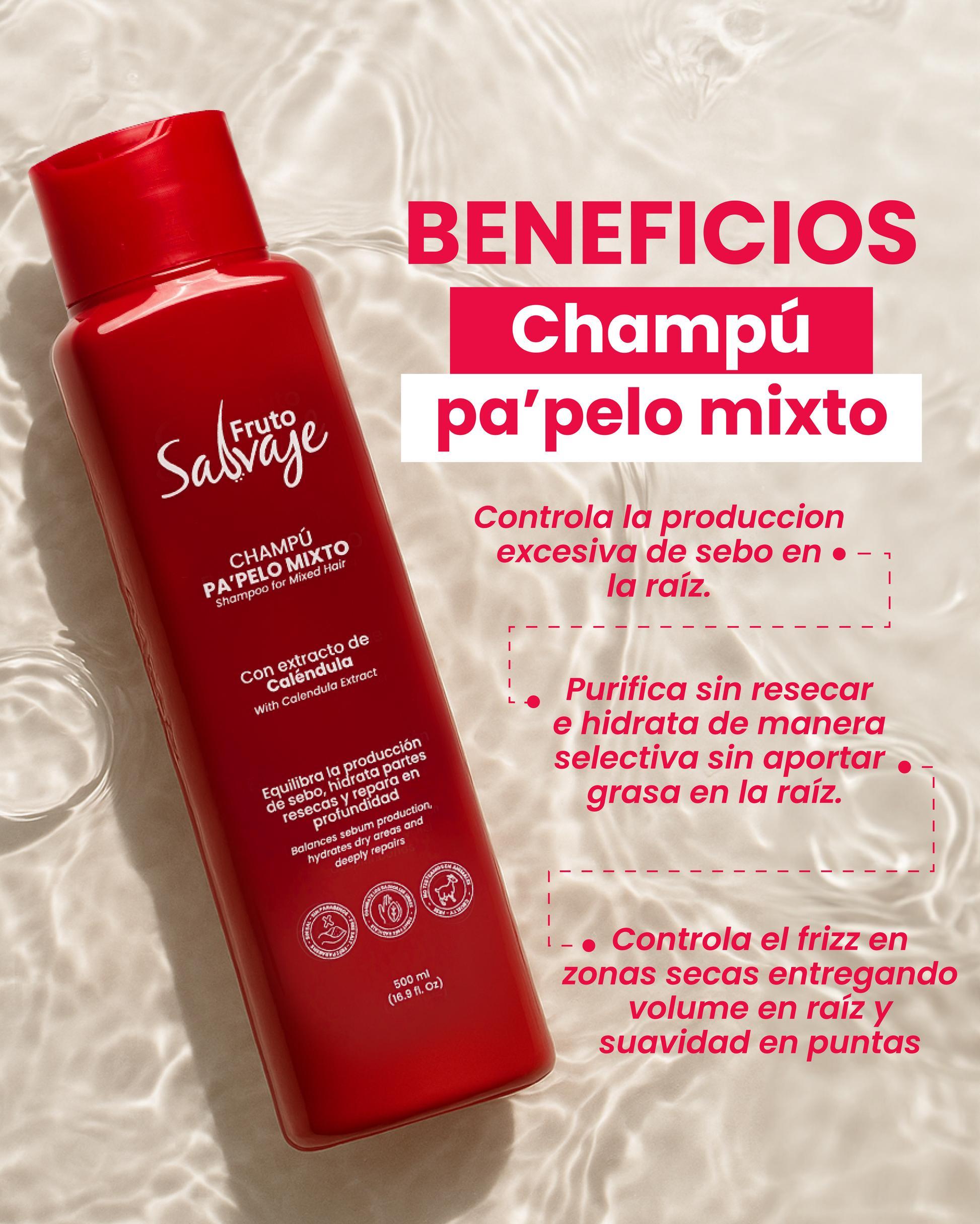 Shampoo Cabello Mixto Camelia Silvestre 500ml Fruto Salvaje