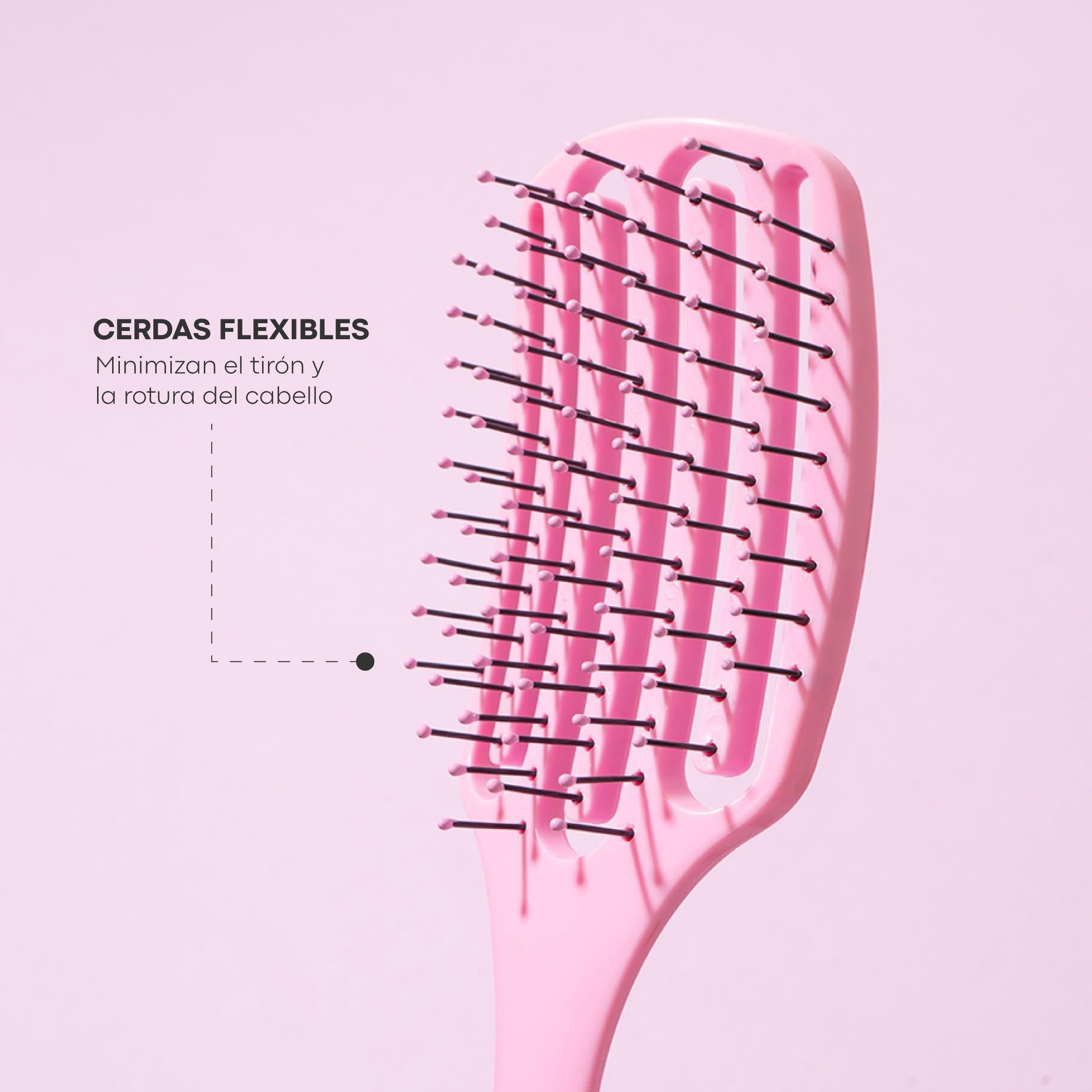 Cepillo Desenredante Antifrizz Fucsia Lula