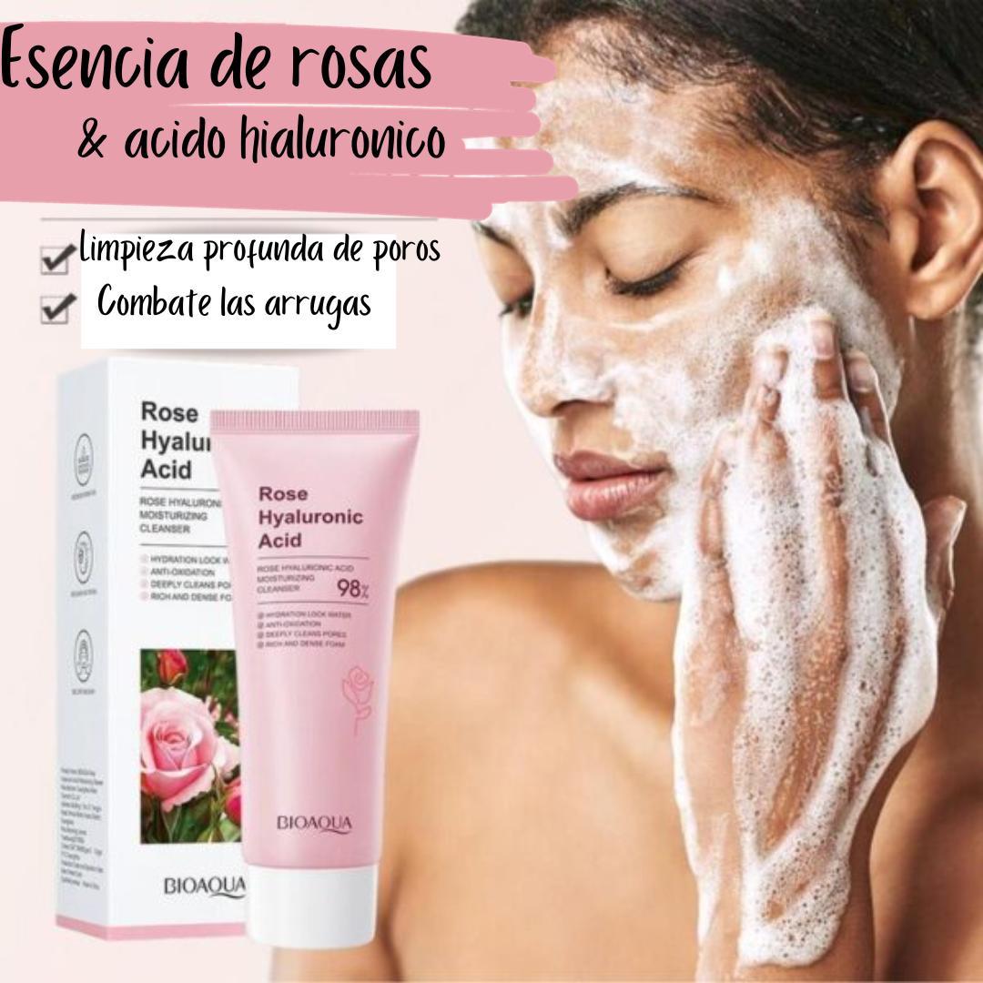 Limpiador Facial con Extractos de Rosas y Ácido Hialurónico Bioaqua