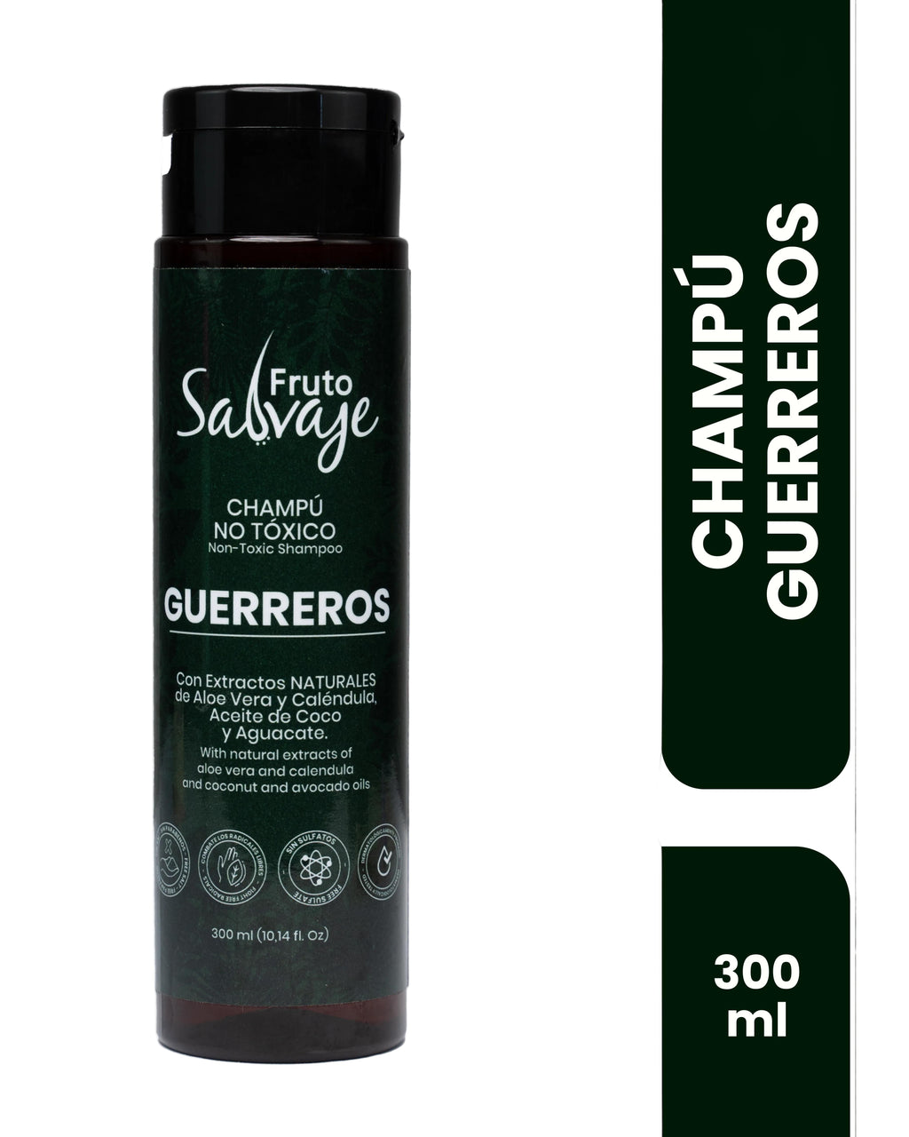 Shampo Guerreros 300ml Sin Sulfatos Fruto Salvaje