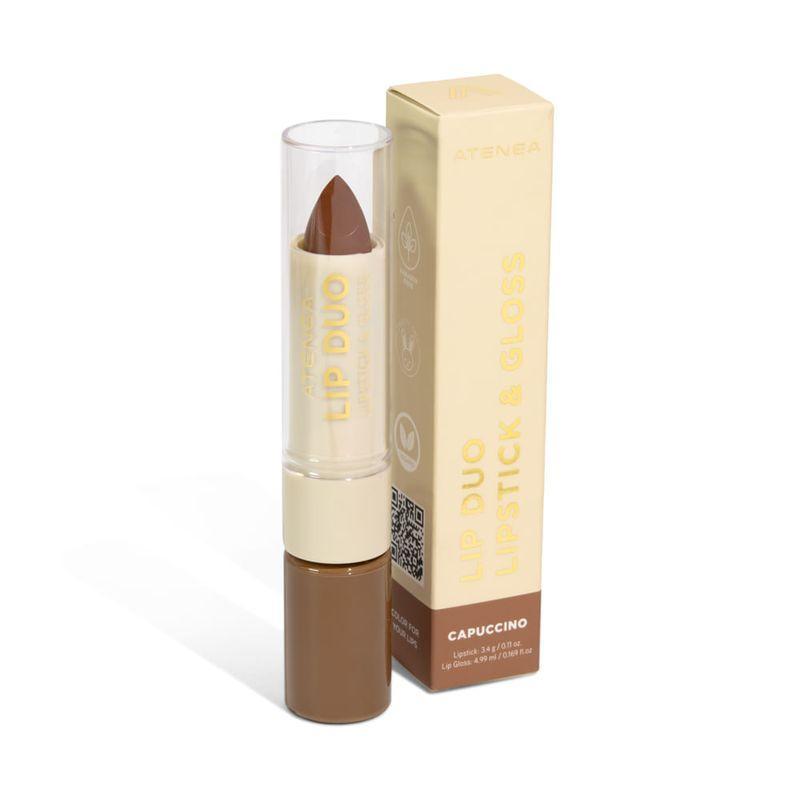 Lip Duo Lipstick y Gloss Capuccino Atenea