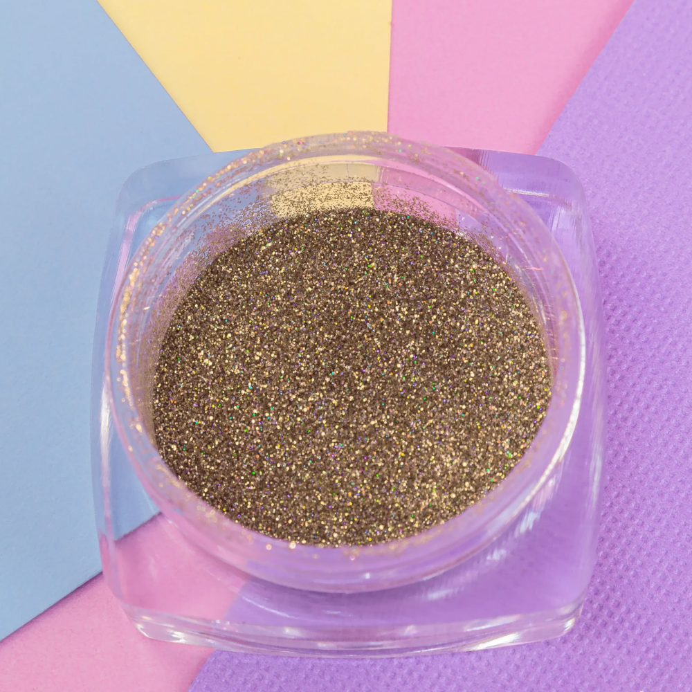 Micro Glitter Para Uñas Light Gold Lula