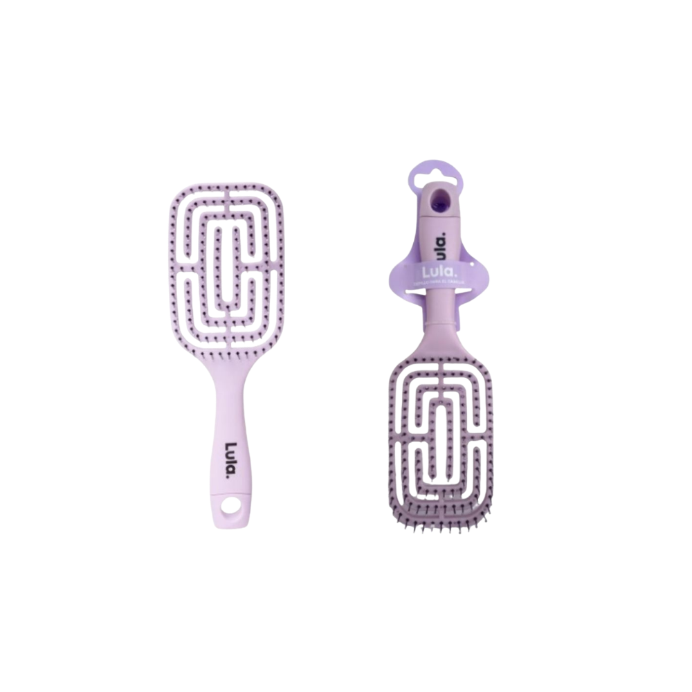 Cepillo Ovalado Morado Grande Lula