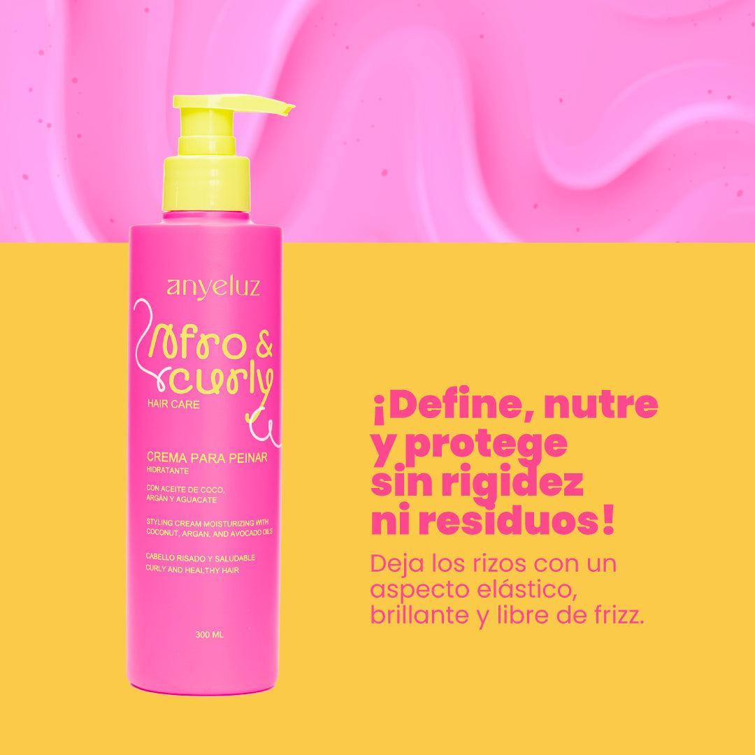 Crema de Peinar Afro y Curly Hidratante 300 ml Anyeluz