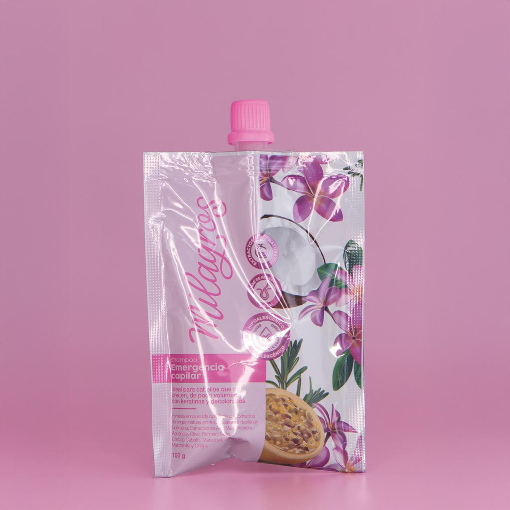 Sobres Shampoo Emergencia Capilar 100ml Milagros
