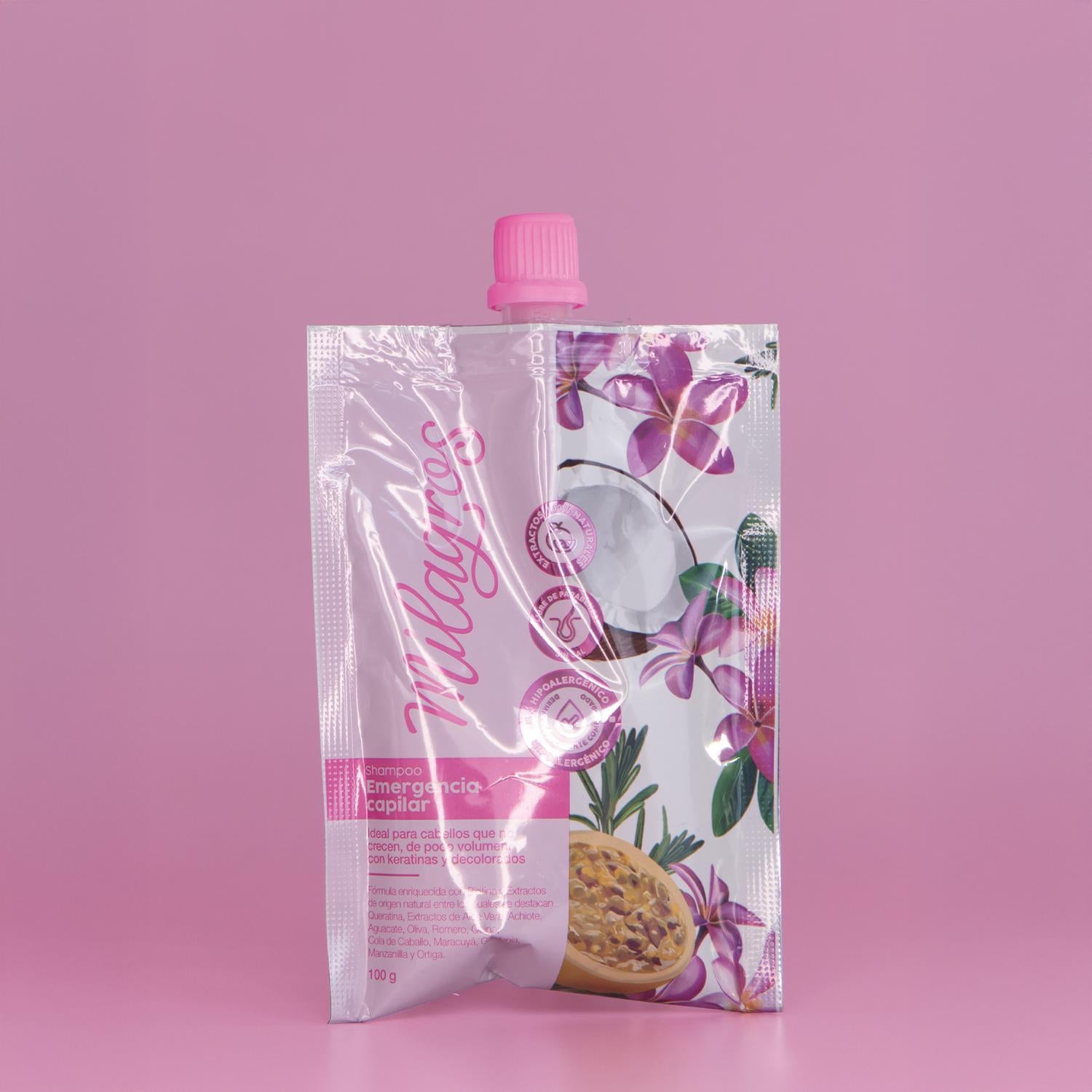 Sobres Shampoo Emergencia Capilar 100ml Milagros