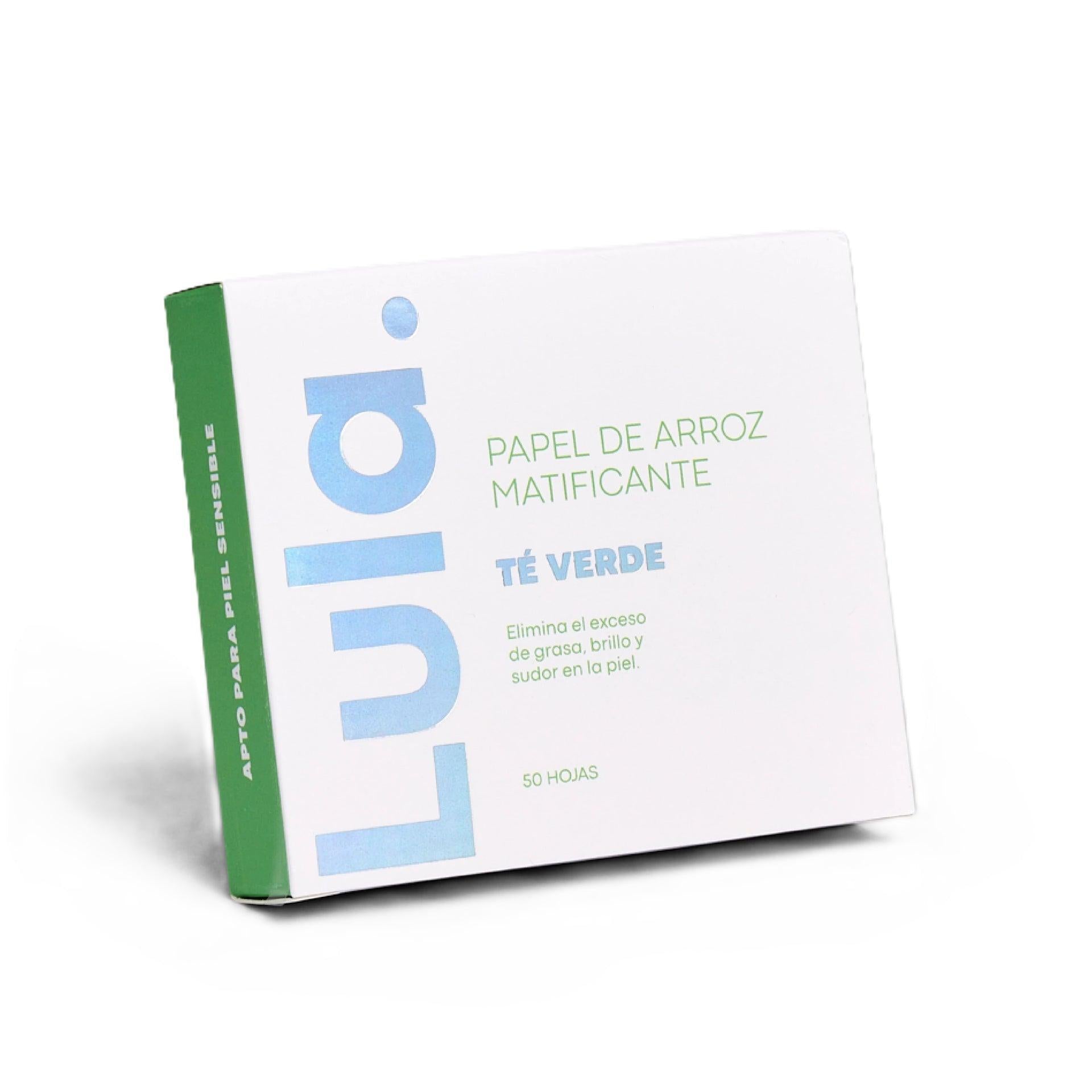 Papel de Arroz Matificante Té Verde Lula