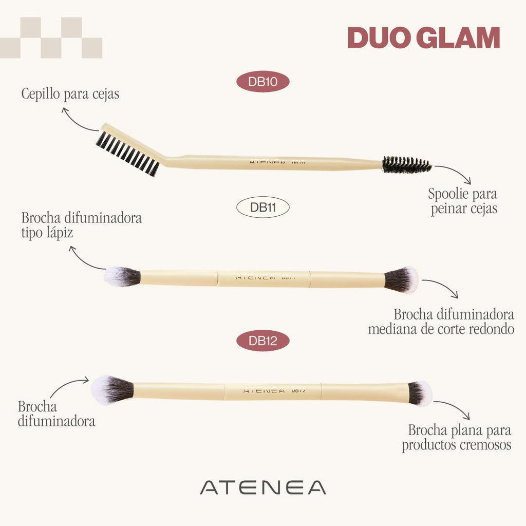 Duo Glam 10 Cepillos Para Cejas Atenea