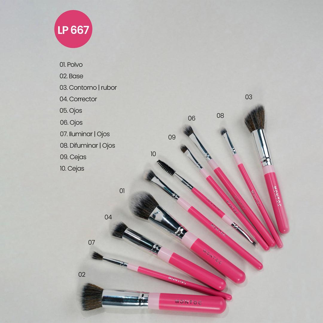 Kit De Brochas Fluffy x10 Montoc