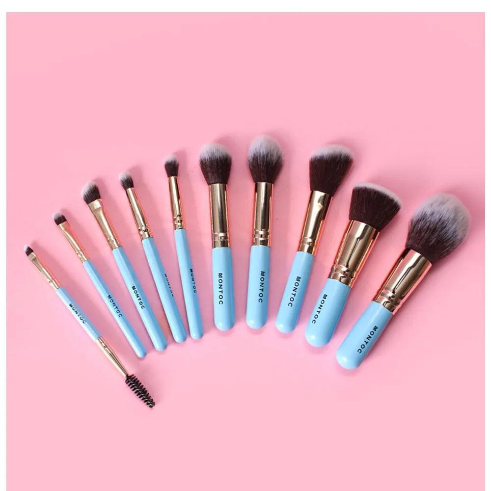 Kit de Brochas Viajero Baby Blue Montoc
