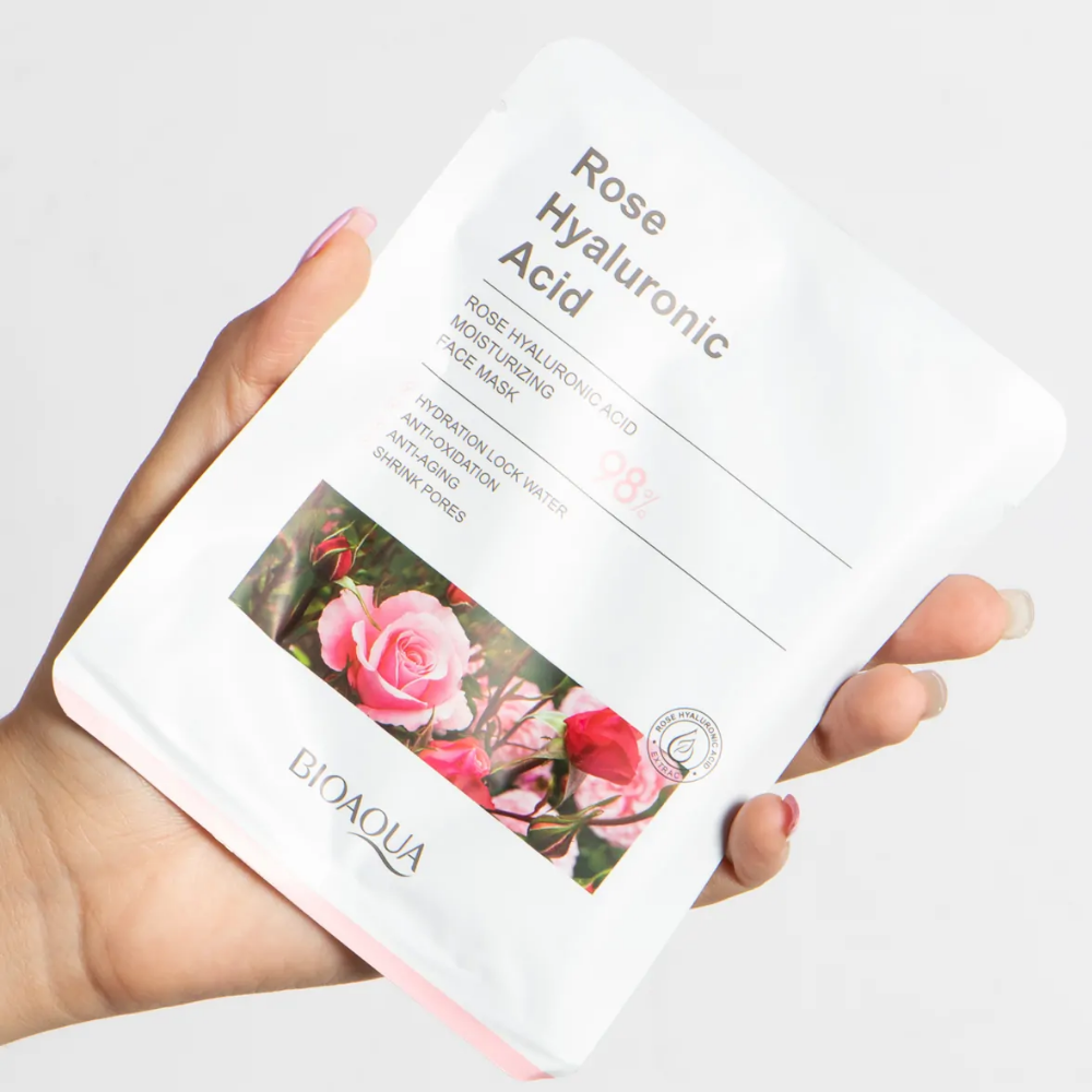 Mascarilla Facial Hidratante de Rosas con Ácido Hialurónico Bioaqua