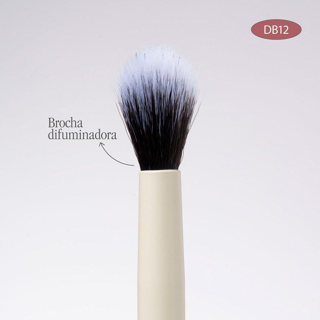 Duo Glam 12 Brocha Difuminadora / Plana Productos Cremosos Atenea
