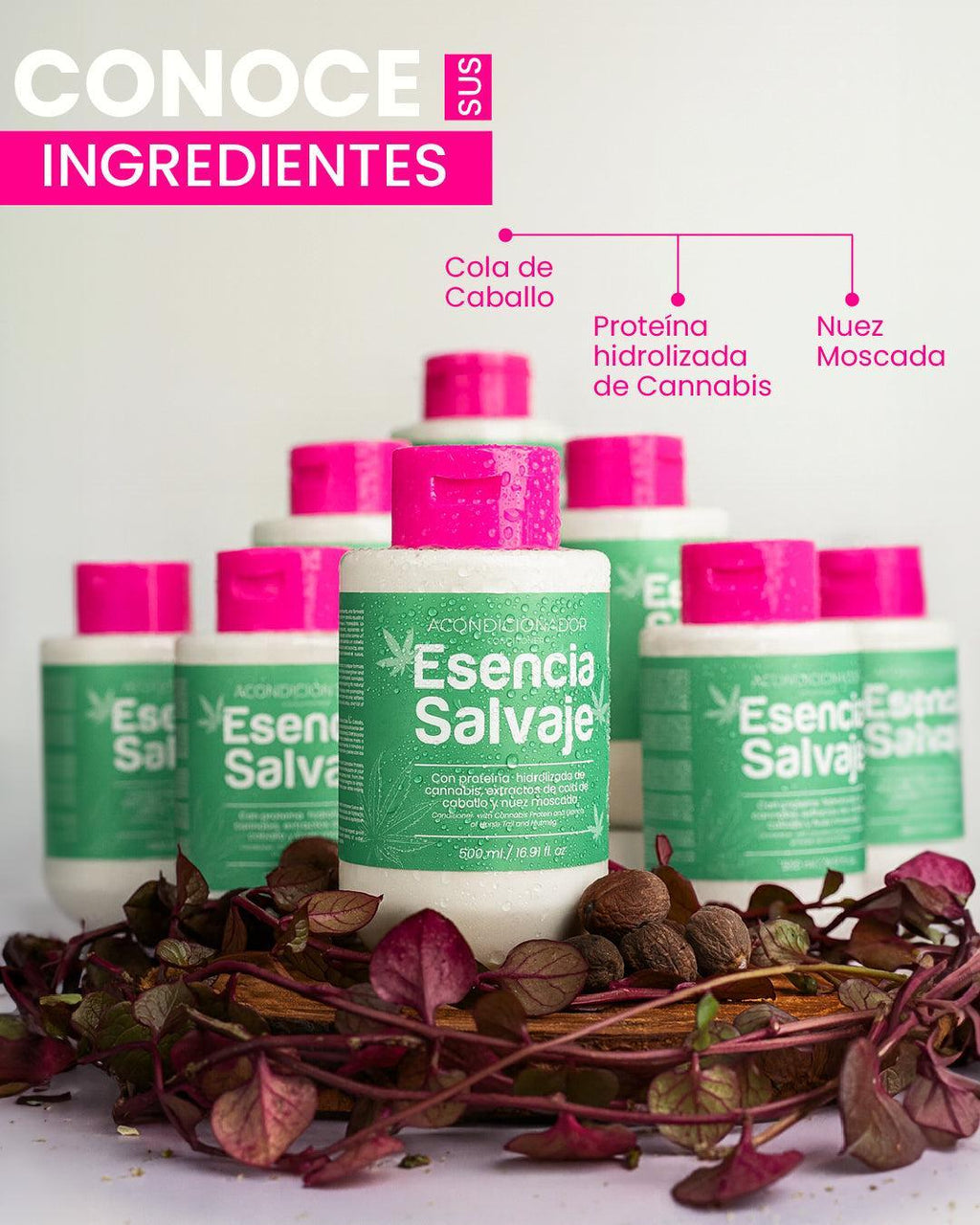 Acondicionador Cannabis Cola Caballo Esencia Salvaje