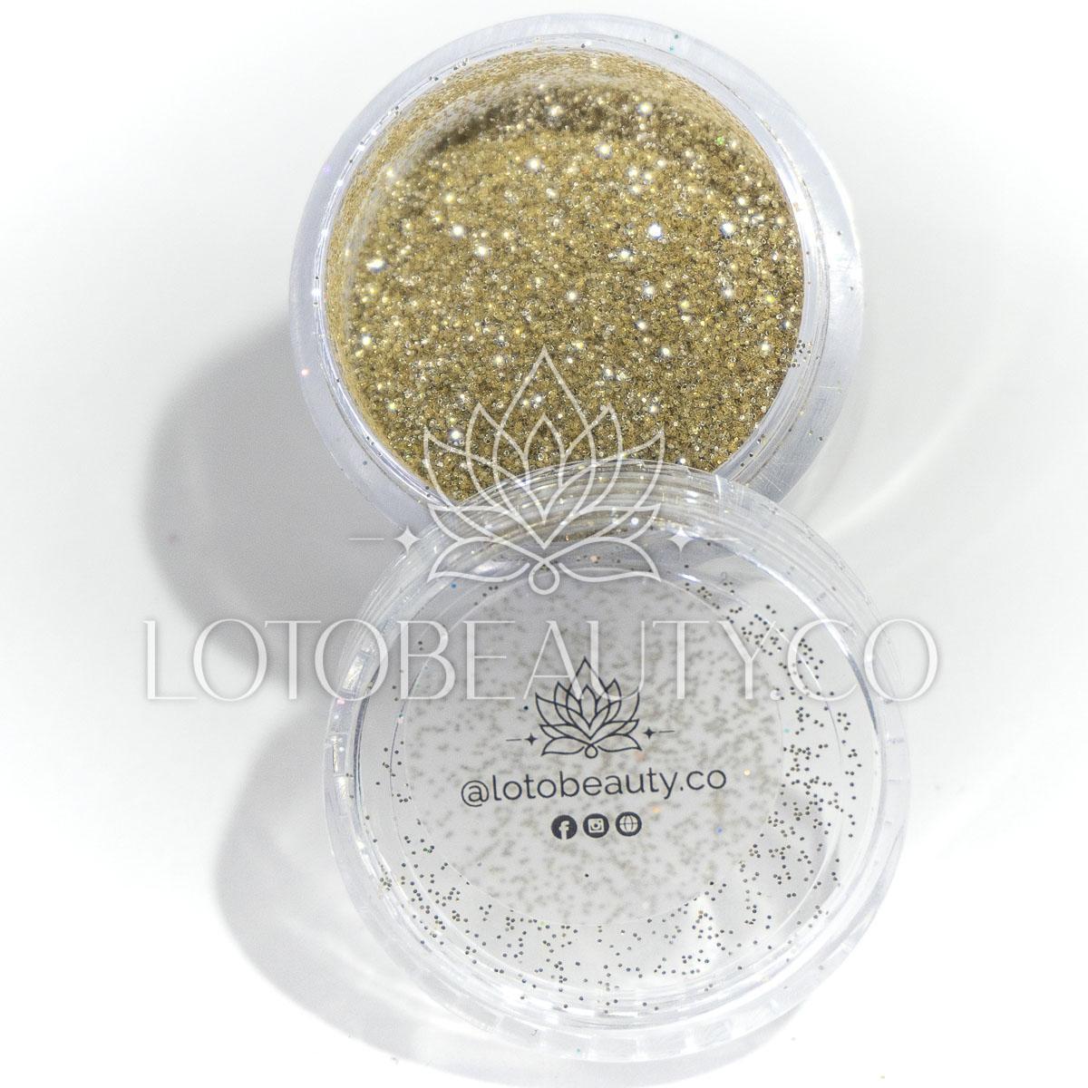 Micro Glitter Para Uñas Dark Gold Lula