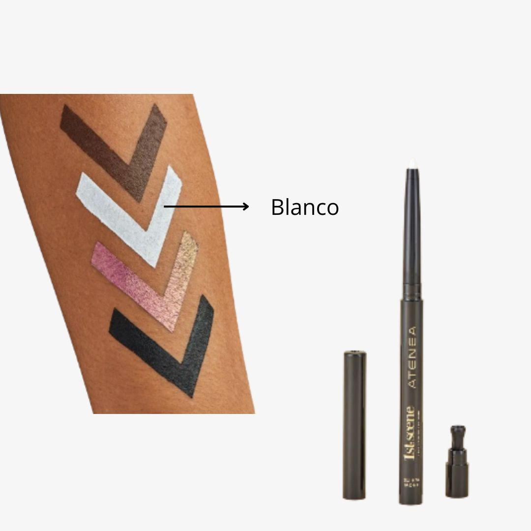 Lápiz Retráctil Blanco En Gel + Sacapunta 1st Escene Atenea