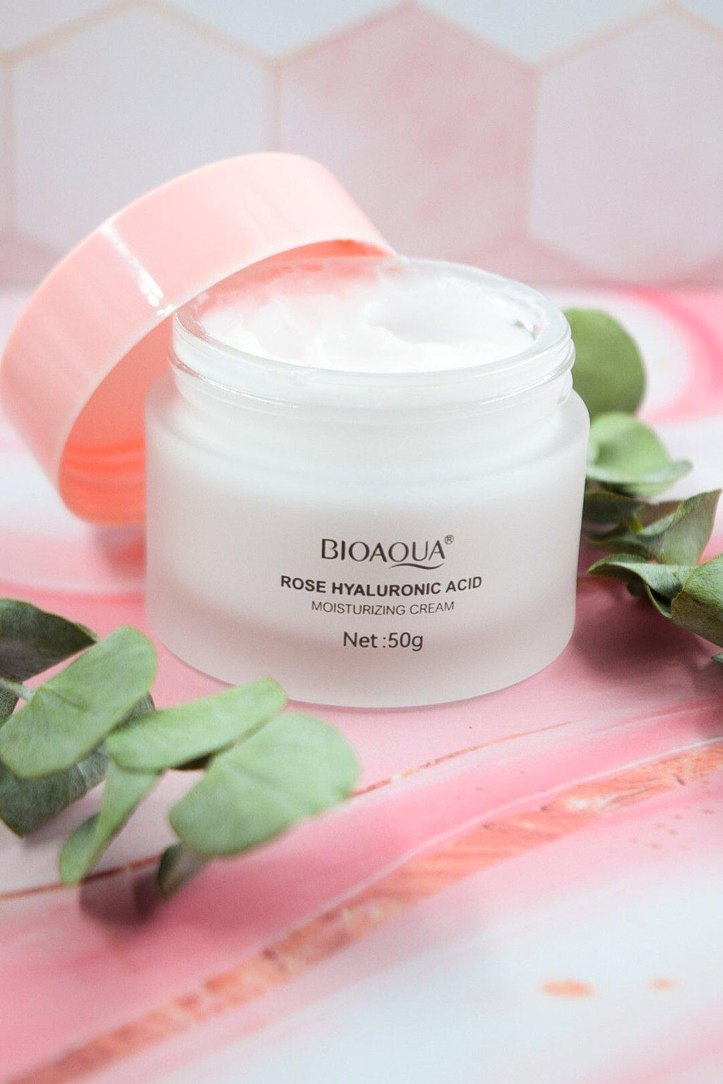 Crema Facial de Rosas y Ácido Hialurónico Bioaqua