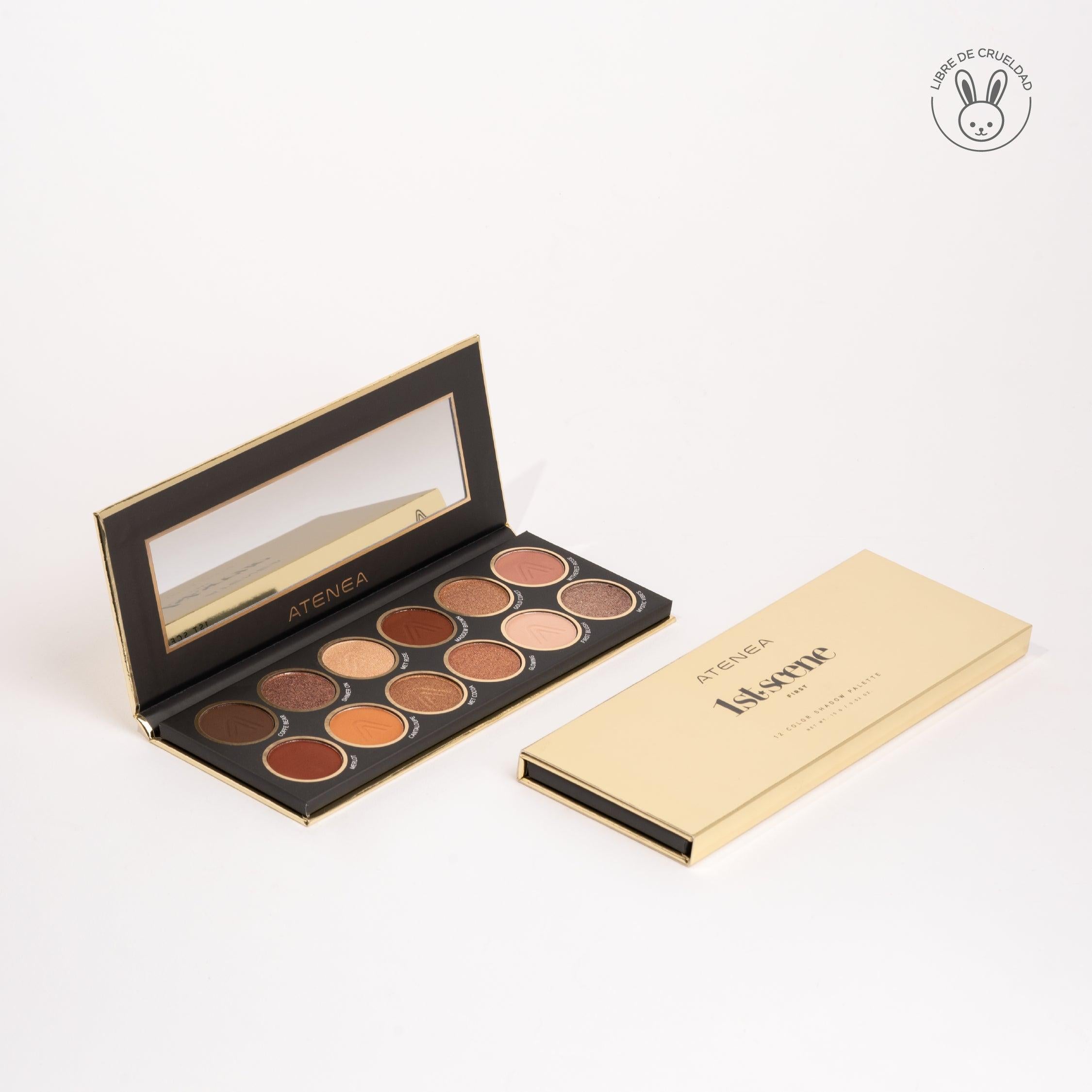 Paleta de Sombras 12 Tonos 1st First Atenea