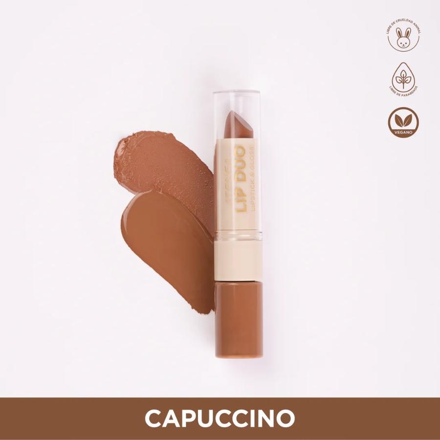 Lip Duo Lipstick y Gloss Capuccino Atenea